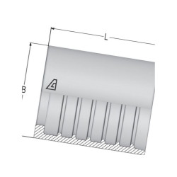 Tuleja wtłaczana Ø17x26.5mm DN SFATP006 Alfagomma SFATP006