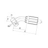 Armatura wtłaczana 45° DN25-1" BSP 16G16FBSPORX45 Gates 5412571532777