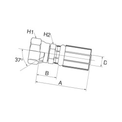 Armatura wtłaczana DN16-7/8JIC 10G10FJX Gates 5414465962684