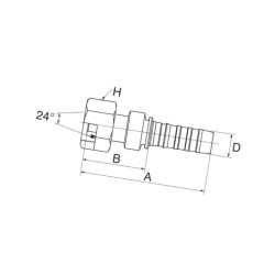 Armatura wtł. DN32-M45x2 20GS35FDLORX Gates 5414465545757