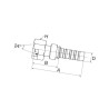 Armatura wtł. DN32-M45x2 20GS35FDLORX Gates 5414465545757