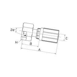 Armatura wtłaczana DN10-M16x1,5 6G10FDLORX Gates 5414465640469