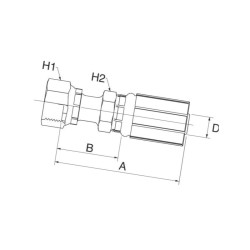 Armatura wtłaczana DN13-1" ORFS 8G10FFORX Gates 5414465892431