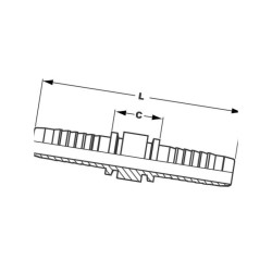 Armatura wtłaczana, podwójna D PSVB1313RVS Dicsa 8432770542787