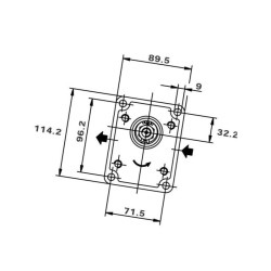 Pompa zębata Polaris 20 PLP2025D382E2 Casappa PLP2025D382E2