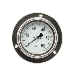 Manometr fi 100 0–100 bar, 1/2" tył