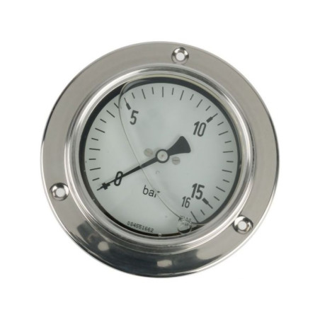 Manometr fi 100 0-16 bar, 1/2" - dół