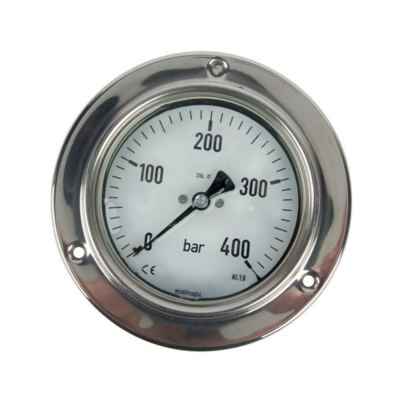 Manometr fi 100 0-400 bar, 1/2" - tył