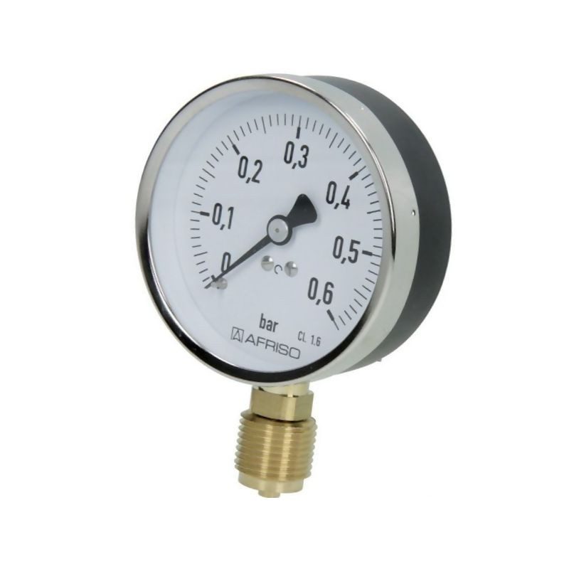 Manometr fi 80 0-0,6 bar, 1/2" - dół