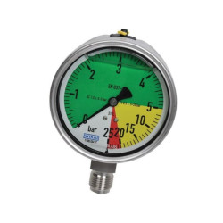 Manometr opryskiwacza 100mm, 0-25 bar, 1/2" dolne, MA100052512 WIKA MA100052512