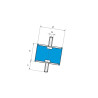 Amortyzator gumowy typu A, h-25mm, Ø20mm M6x18mm Egana 9893146330831