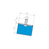 Tłumik wibracji gumowy typu B, h-20mm, fi 20mm M6x18mm Egana 9896350057952