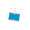 Tłumik wibracji gumowy typu C, h-50mm, fi 50mm M10 Egana 9890774401490