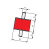 Amortyzator gumowy V2A, TYP A