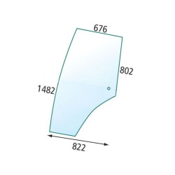 53369091 Szyba Zetor drzwi, prawa,