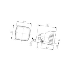 Reflektor roboczy, Eco 21 1GA996179021 Hella 9002920130769