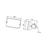 Lampa robocza prostokątna H3 P 1GA006875001 Hella 4082300035735