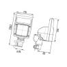 Lampa robocza kwadratowa H9, U 1GA996150151 Hella 9002920131858
