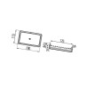 Lampa robocza LED prostokątna, 11W 1100lm Flat Beam Hella