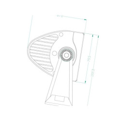 Lampa robocza długa LED, 180W 60 LED