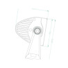 Lampa robocza długa LED, 180W 60 LED