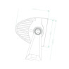 Lampa robocza łukowa LED, 72W 24 LED