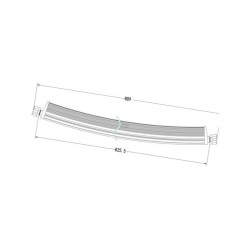 Lampa robocza łukowa LED, 180W 60 LED