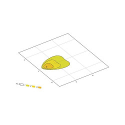 Lampa robocza LED prostokątna, 3W 250lm ETL250 Hella