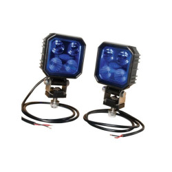 Lampa robocza kwadratowa LED, 9W 1000lm niebieska Combo