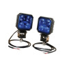 Lampa robocza kwadratowa LED, 9W 1000lm niebieska Combo