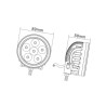 Lampa robocza okrągła LED, 18W 1080lm światło rozproszone