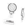 Lampa robocza okrągła LED, 15W 1711lm światło rozproszone