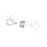 Lampa robocza okrągła LED, 18W 1500lm światło rozproszone