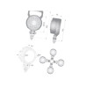 Lampa robocza okrągła LED, 25W 2000lm światło skupione