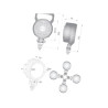 Lampa robocza okrągła LED, 24W 1500lm światło skupione