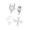 Lampa robocza okrągła LED, 24W 1500lm światło skupione
