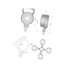 Lampa robocza okrągła LED, 25W 2000lm światło skupione