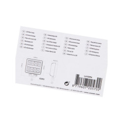 Lampa robocza kwadratowa LED, 24W 2272lm