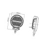 Lampa robocza okrągła LED, 24W 2272lm