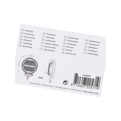 Lampa robocza okrągła LED, 24W 2272lm