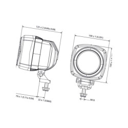 Lampa bezpieczeństwa kwadratowa LED, 5W do wózka widłowego