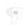 Lampa robocza długa LED, 36W 12 LED