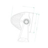 Lampa robocza długa LED, 300W 100 LED