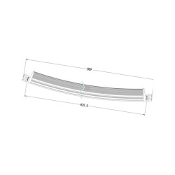 Lampa robocza łukowa LED, 180W 60 LED