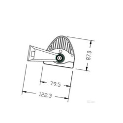 Lampa robocza łukowa LED, 300W 100 LED