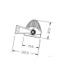 Lampa robocza łukowa LED, 300W 100 LED