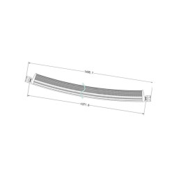 Lampa robocza łukowa LED, 300W 100 LED