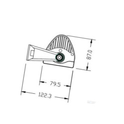 Lampa robocza łukowa LED, 300W 100 LED