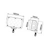 Lampa robocza LED, 40W 4000lm światło rozproszone