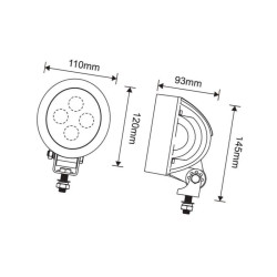 Lampa robocza LED, 40W 4000lm światło rozproszone
